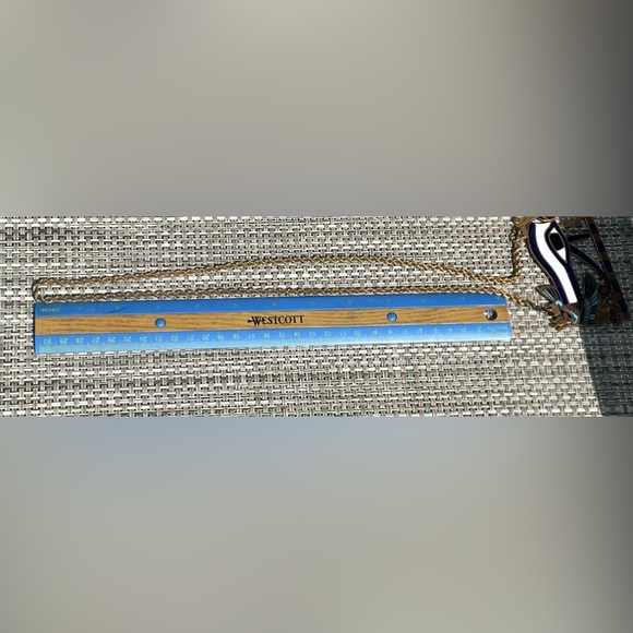 Vintage Egyptian Udjat Eye of Horus large enamel statement necklace - Picture 5 of 5